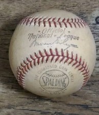 Bola de beisebol oficial da Liga Nacional antiga antiga A1 exemplo Early Spalding comprar usado  Enviando para Brazil