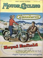 Motorcycling Magazine - 8 November 1956 - Earls Court Show Number, Scott Trial segunda mano  Embacar hacia Mexico