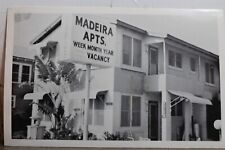 Cartão postal Florida FL Madeira Beach Apartments antigo vintage cartão vista correio padrão, usado comprar usado  Enviando para Brazil