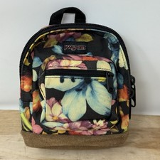 Mochila vintage anos 90 JANSPORT direita mini pulseira floral camurça zíper inferior comprar usado  Enviando para Brazil