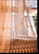 Gardiene beige spitze gebraucht kaufen  Lollar