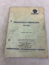 Dürkopp ersatzteile preislist gebraucht kaufen  Twistringen
