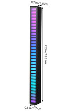 Captador de música som luz de ritmo ativada por voz RGB carro LED lâmpada barra recarregável comprar usado  Enviando para Brazil
