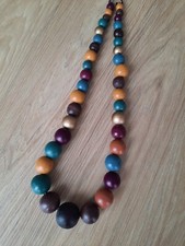 Collier kette holzkugeln gebraucht kaufen  Köln