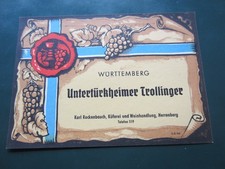Altes weinetikett untertürkhe gebraucht kaufen  Deutschland