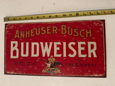 Budweiser weathered tin for sale  Mayetta