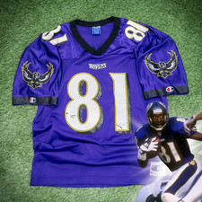 Camiseta 1996 Baltimore Ravens Champion Michael Jackson NFL Throwback tamanho 44 M #81 comprar usado  Enviando para Brazil
