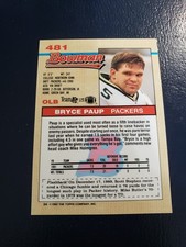 Bryce Paup Green Bay Packers 1992 Bowman PRÉ-IMPRESSÃO FRENTE EM BRANCO comprar usado  Enviando para Brazil