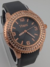 Relógio Vivani Feminino 39mm Caixa Ouro Rosa Cristais Cinza Pulseira de Silicone - Nova Bateria comprar usado Relógio Vivani Feminino 39mm Caixa Ouro Rosa Cristais Cinza Pulseira de Silicone - Nova Bateria comprar usado  Enviando para Brazil