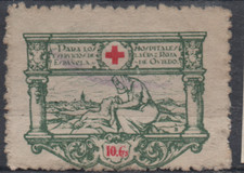 Usado, OVIEDO  - Cruz Roja -    10 Cts  Local Republica   Spain Civil War comprar usado  Enviando para Brazil
