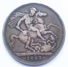 1887 crown silver for sale  SUTTON-IN-ASHFIELD