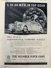 Humber super snipe for sale  DUNFERMLINE