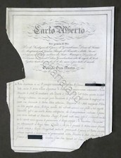 Regno sardegna decreto usato  Vimodrone