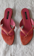 Mules plates cuir d'occasion  Paris XVII