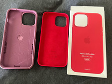 Capa vermelha Apple iPhone 13 Pro Max e OTTERBOX Commuter silicone MagSafe, usado comprar usado  Enviando para Brazil