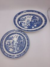 Wedgwood blue willow for sale  RADSTOCK