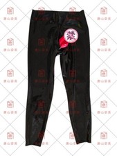 Homens Látex calças Cintura Alta braguilha Escondida Pênis Vermelho Bainha Vermelha Ânus Bainha comprar usado  Enviando para Brazil