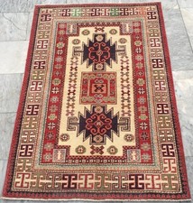 Tapete caucasiano caucasiano de luxo afegão feito à mão 3x5 pés decoração tradicional tapete kilim comprar usado  Enviando para Brazil