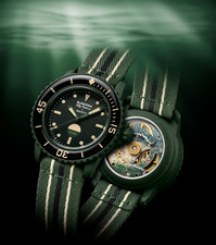 Swatch blancpain green for sale  LONDON