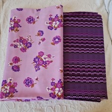 Purple crimplene polyester for sale  WARRINGTON
