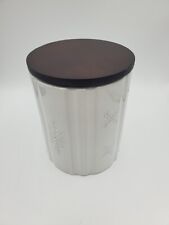 Flocos de neve Lenox Alpine frasco de biscoito tampa de madeira pequeno 7 3/8" de altura comprar usado  Enviando para Brazil