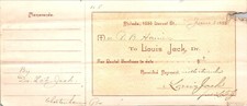Louis jack philadelphia for sale  Lewistown