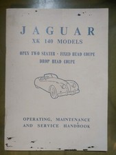 Jaguar xk140 owners for sale  UXBRIDGE