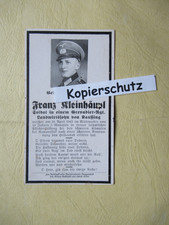Sterbebild soldat gren gebraucht kaufen  Prackenbach