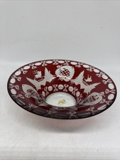 Glasschale rubinrot egermann gebraucht kaufen  Berlin