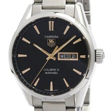 TAG HEUER CARRERA CALIBRE 5 DAY-DATE AÇO INOXIDÁVEL AUTOMÁTICO WAR201C 295566 comprar usado  Enviando para Brazil