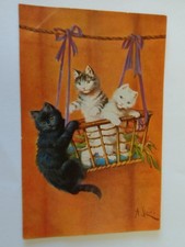 Vintage cat postcard for sale  POTTERS BAR
