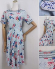 1940s floral blue for sale  GLOUCESTER