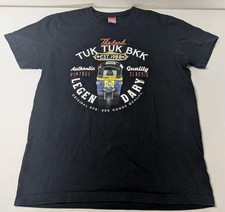 Camiseta Masculina Vintage Sem Problema L Preta Gráfica Tailândia Tuk Tuk BKK 1988 comprar usado  Enviando para Brazil