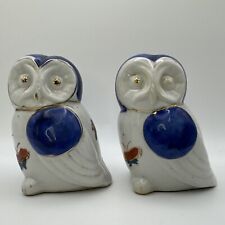 Pair porcelain owls for sale  NEWPORT