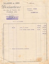 Facture 1933 salaison d'occasion  France