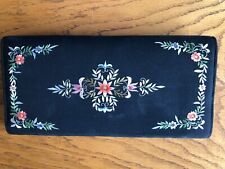 Black floral purse for sale  BOURNE