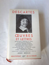 Pléiade descartes œuvres d'occasion  Sevran