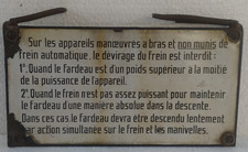 Plaque émaillée ancienne d'occasion  Montluçon