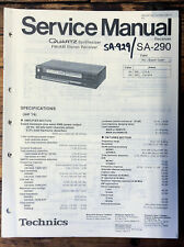 Manual de serviço receptor Technics SA-290 SA-929 *original*, usado comprar usado  Enviando para Brazil