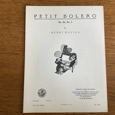 Petit Bolero Op 62 No 1~Ravina~Progressive 500 Serie~588~Art Publication Society, usado comprar usado  Enviando para Brazil