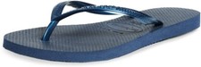 Chinelo Havaianas unissex acolchoado palmilha fina tamanho 6 feminino - 5 masculino azul marinho comprar usado  Enviando para Brazil
