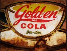 Tin sign golden for sale  Covington