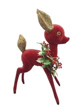 Vintage red flocked for sale  York