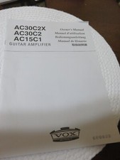 Usado, Amplificador de guitarra Vox 2009 manual do proprietário, AC30C2X comprar usado  Enviando para Brazil