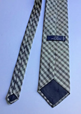 Usado, Gravata Brooks Brothers bege quadriculada toda de seda feita nos EUA 🇺🇸 tecido importado comprar usado  Enviando para Brazil