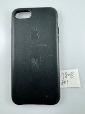 Capa de couro original genuína Apple para iPhone 7 8 2ª 3ª geração SE PRETA comprar usado  Enviando para Brazil