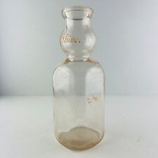 Garrafa de vidro transparente leite cremoso top quarto rotulado chicote vintage fazenda comprar usado  Enviando para Brazil