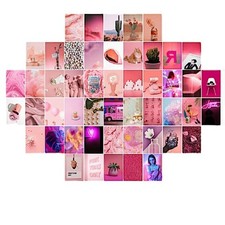 Colagem de parede 4x6 polegadas rosa estética cor quente impressões de parede para quarto Barbie comprar usado  Enviando para Brazil