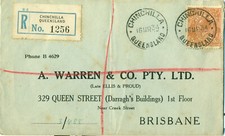 Australia 1934 registered d'occasion  Saint-Jean-de-Boiseau