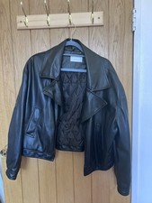 Black faux leather for sale  LONDON